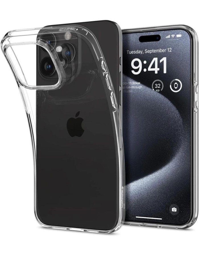 Spigen Liquid Crystal iPhone 15 Pro Case - Clear Spigen Liquid Crystal iPhone 15 Pro Case - Clear