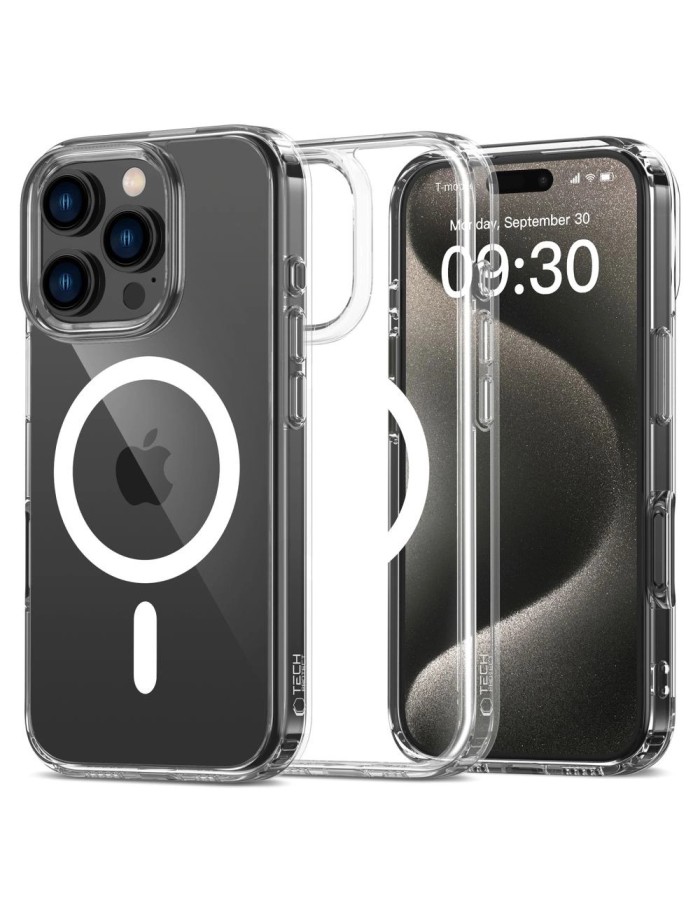 Tech-Protect FlexAir Hybrid MagSafe Case for iPhone 16 Pro - Clear Tech-Protect FlexAir Hybrid MagSafe Case for iPhone 16 Pro - Clear