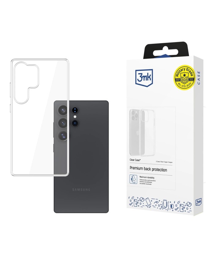 3mk Clear Case for Samsung Galaxy S25 Ultra - transparent
