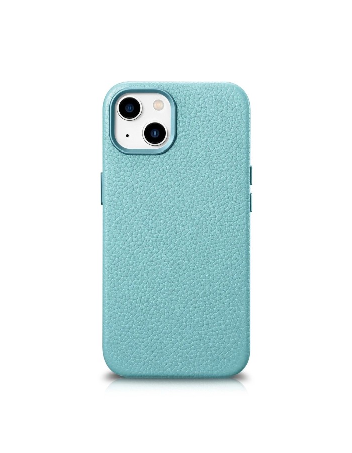 iCarer Litchi Premium Leather Case iPhone 14 Plus Magnetic Leather Case with MagSafe Green (WMI14220711-GN)