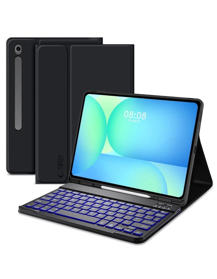 Tech-Protect SC Pen + Keyboard Case for Samsung Galaxy Tab S10 FE+ 13.1 X620 / X626B - Black Tech-Protect SC Pen + Keyboard Case for Samsung Galaxy Tab S10 FE+ 13.1 X620 / X626B - Black