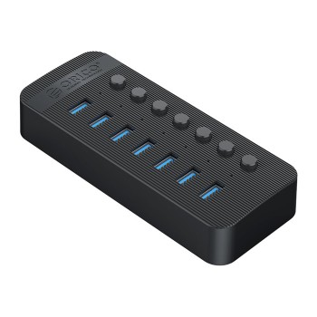 Orico CT2U3-7AB 7x USB-A 3.0 Hub with Switches - Black Orico CT2U3-7AB 7x USB-A 3.0 Hub with Switches - Black