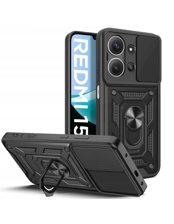 Tech-Protect CamShield Pro Case for Xiaomi Redmi 15C - Black