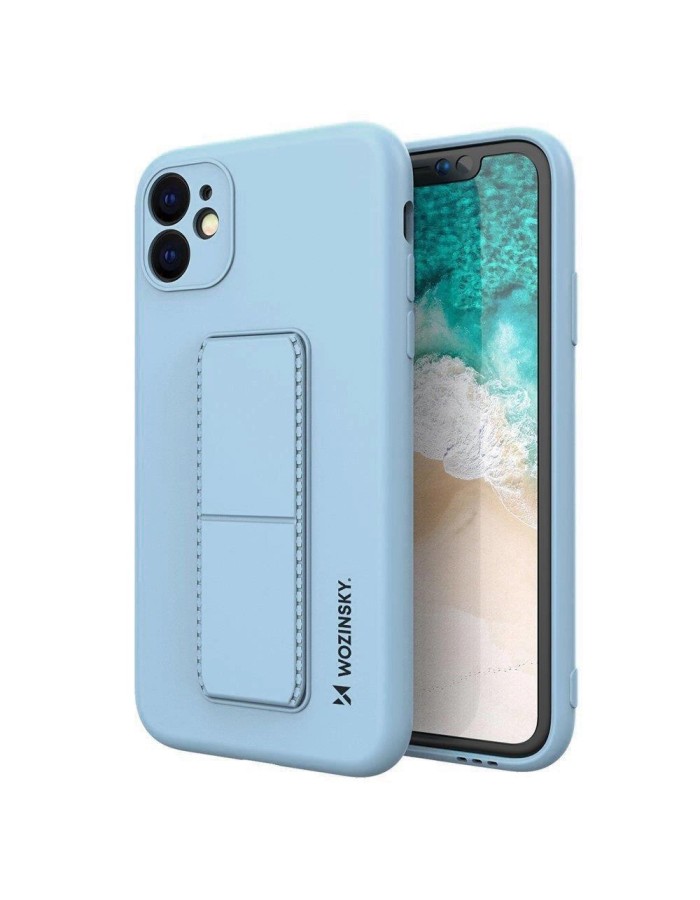 Wozinsky Kickstand Case Silicone Case with Stand for Samsung Galaxy A72 4G Light Blue Wozinsky Kickstand Case Silicone Case with Stand for Samsung Galaxy A72 4G Light Blue