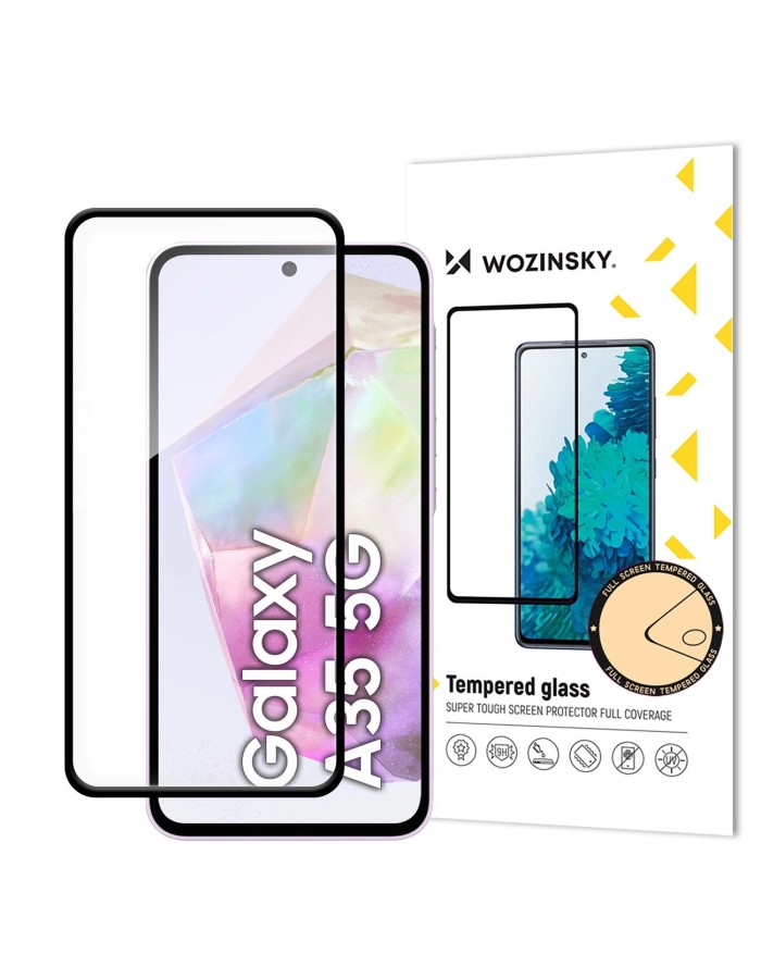Wozinsky Full Glue Tempered Glass for Samsung Galaxy A35 with black frame Wozinsky Full Glue Tempered Glass for Samsung Galaxy A35 with black frame