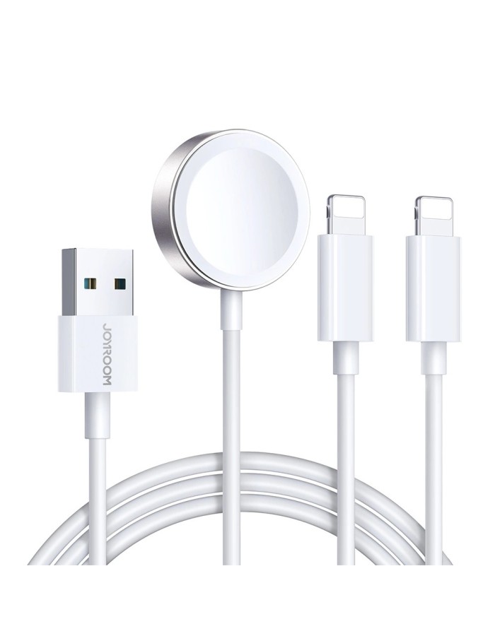 Joyroom S-IW007 3-in-1 cable USB-A magnetic charger - Lightning 1.2m - white