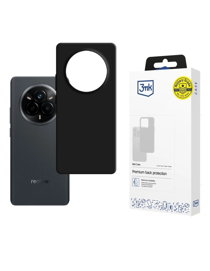 3mk Matt Case for Realme 14 Pro - Black