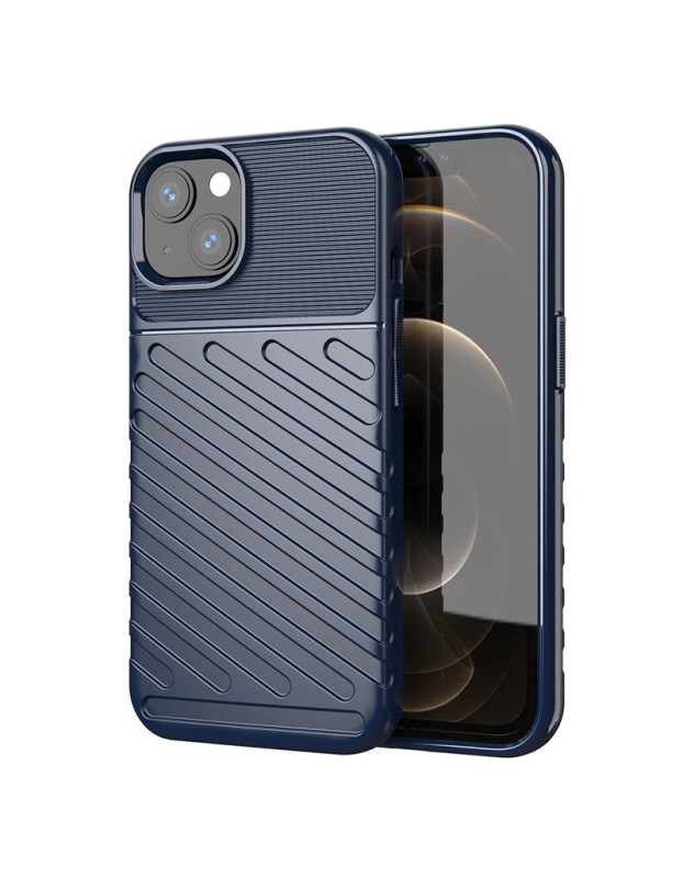 Thunder Case Flexible Tough Rugged Cover TPU Case for iPhone 13 mini blue Thunder Case Flexible Tough Rugged Cover TPU Case for iPhone 13 mini blue