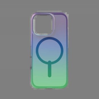 ZAGG Milan Snap Case with MagSafe for iPhone 16 Pro - Green/Purple