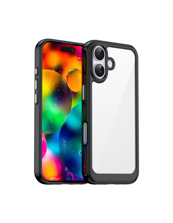 Outer Space iPhone 17 Case - Black Transparent