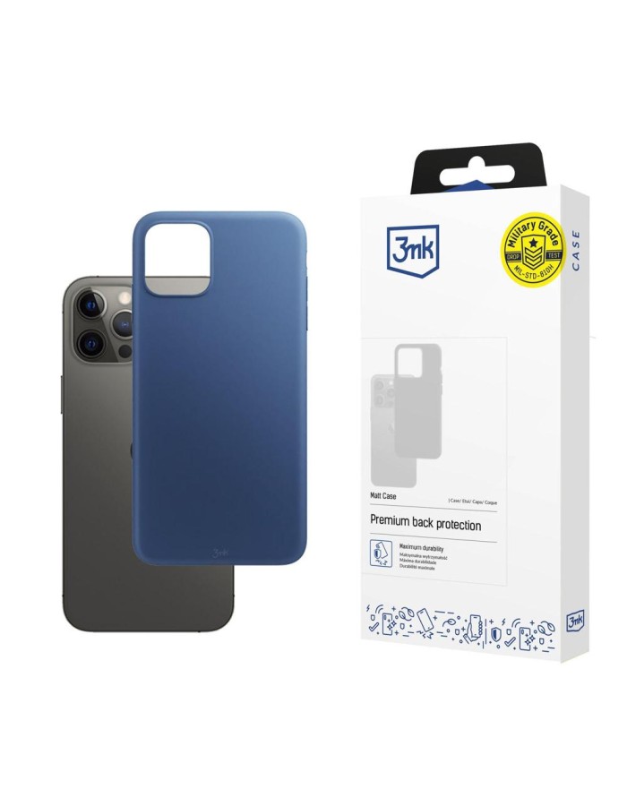 3mk Matt Case for iPhone 12 Pro Max - Matte Blue