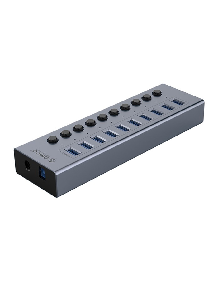 Orico BT2U3-10AB Hub 10x USB-A 3.0 with switches - gray