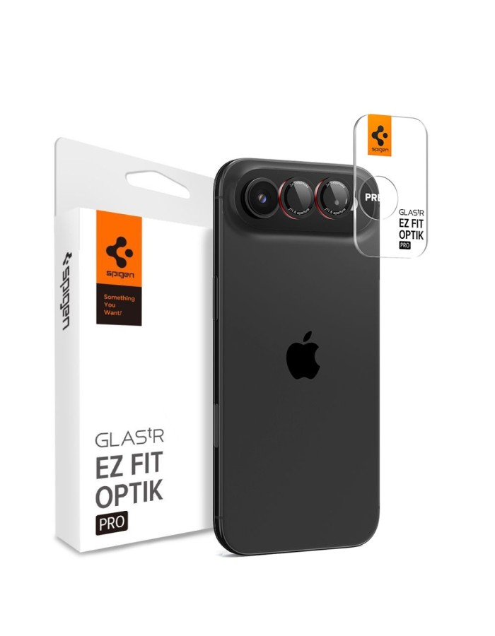 Spigen Optik Pro L-Series 2-pack iPhone Air Lens Glass - Black and Red Spigen Optik Pro L-Series 2-pack iPhone Air Lens Glass - Black and Red