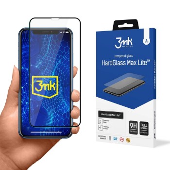 Tempered glass 3mk HardGlass Max Lite Black for Apple iPhone Xr