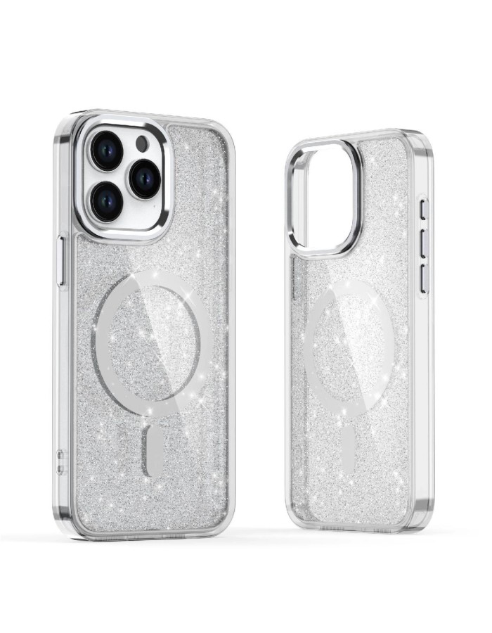 Glitter Case with MagSafe for Samsung Galaxy A36 5G - White Glitter Case with MagSafe for Samsung Galaxy A36 5G - White
