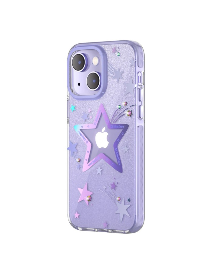Kingxbar Heart Star Series case for iPhone 14 Plus purple star case Kingxbar Heart Star Series case for iPhone 14 Plus purple star case