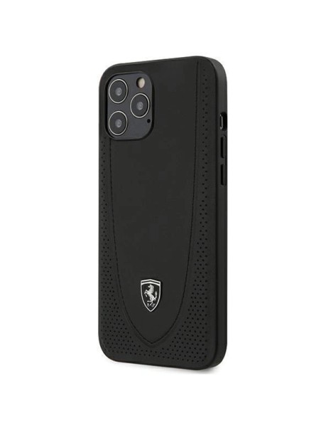 Ferrari FEOGOHCP12LBK iPhone 12 Pro Max 6.7" black/black hardcase Off Track Perforated