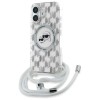 Karl Lagerfeld IML Crossbody Monogram Karl &amp;amp; Choupette Head MagSafe iPhone 16 Case - Clear