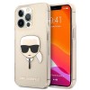 Karl Lagerfeld Glitter Karl&amp;#39;s Head Case for iPhone 13 Pro / iPhone 13 - Gold