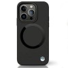 BMW BMHMP14SSILBK2 case for iPhone 14 - black Signature Liquid Silicone MagSafe