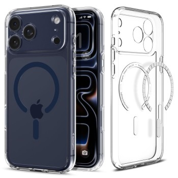 Spigen Ultra Hybrid MagSafe Case for iPhone 17 Pro Max - Clear Navy Blue Spigen Ultra Hybrid MagSafe Case for iPhone 17 Pro Max - Clear Navy Blue