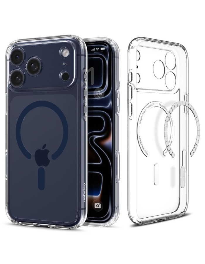 Spigen Ultra Hybrid MagSafe Case for iPhone 17 Pro Max - Clear Navy Blue Spigen Ultra Hybrid MagSafe Case for iPhone 17 Pro Max - Clear Navy Blue