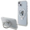 Karl Lagerfeld KLHMP15SHMRSKCH iPhone 15 / 14 / 13 6.1" white/white hardcase Ring Stand Karl&amp;amp;Choupette MagSafe