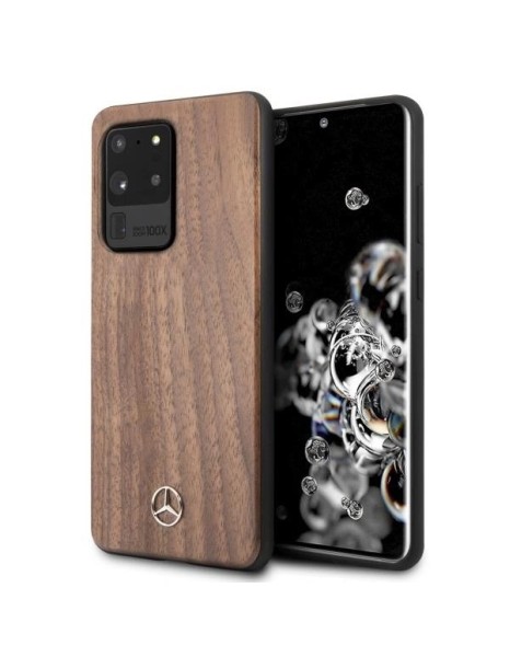 Mercedes Wood Line Walnut Case for Samsung Galaxy S20 Ultra - Brown Mercedes Wood Line Walnut Case for Samsung Galaxy S20 Ultra - Brown