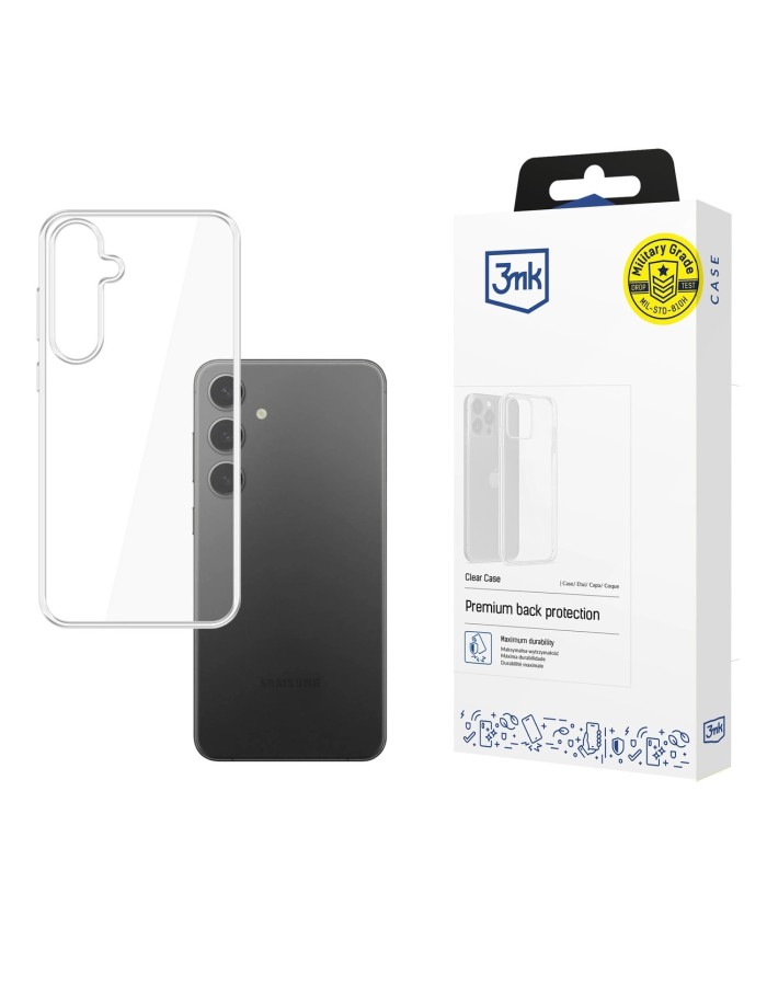 3mk Clear Case for Samsung Galaxy S25 - transparent