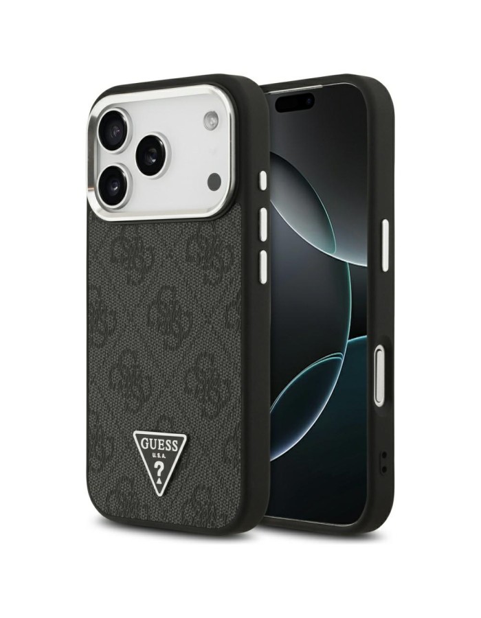 Guess 4G Triangle Logo MagSafe case for iPhone 17 Pro - black