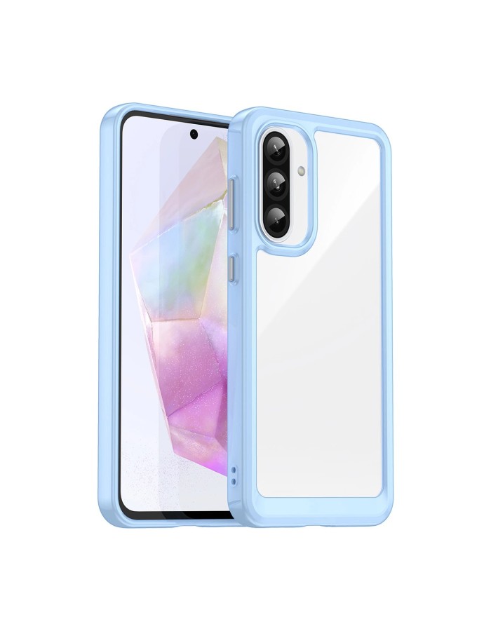 Outer Space Case for Samsung Galaxy A26 Cover with Flexible Frame - Blue