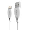 Dudao USB / Lightning cable 2.4A 1m white (L4L 1m white) Dudao USB / Lightning cable 2.4A 1m white (L4L 1m white)