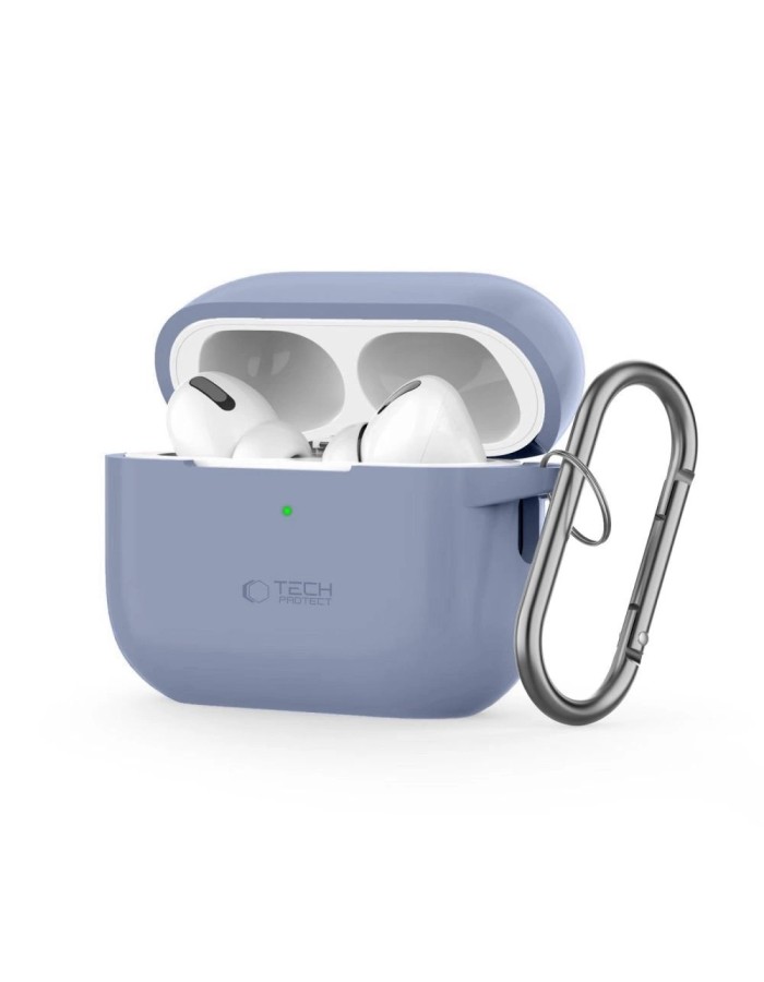 Tech-Protect Silicone Hook Apple AirPods Pro 1 / 2 Case - Blue Tech-Protect Silicone Hook Apple AirPods Pro 1 / 2 Case - Blue