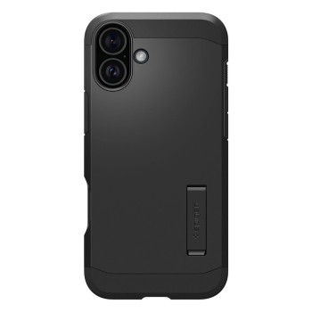 Spigen Tough Armor MagSafe case with stand for iPhone 16 - black