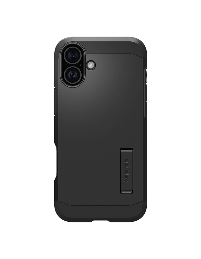 Spigen Tough Armor MagSafe case with stand for iPhone 16 - black Spigen Tough Armor MagSafe case with stand for iPhone 16 - black
