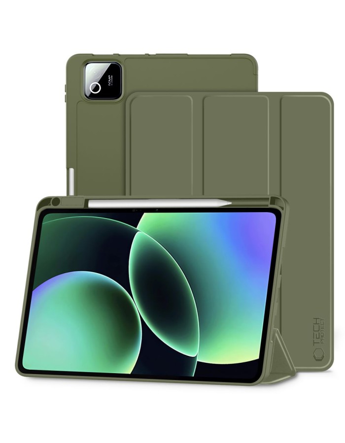 Tech-Protect SmartCase Pen case for Xiaomi Pad 11.2" - olive Tech-Protect SmartCase Pen case for Xiaomi Pad 11.2" - olive