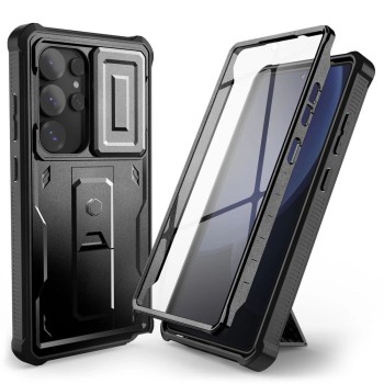 Tech-Protect Kevlar Cam+ Case for Samsung Galaxy S25 Ultra - Black
