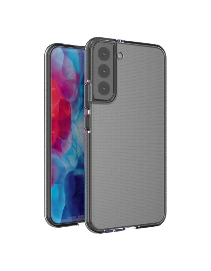 Spring Case cover gel case with colored frame for Samsung Galaxy S22+ (S22 Plus) black Spring Case cover gel case with colored frame for Samsung Galaxy S22+ (S22 Plus) black