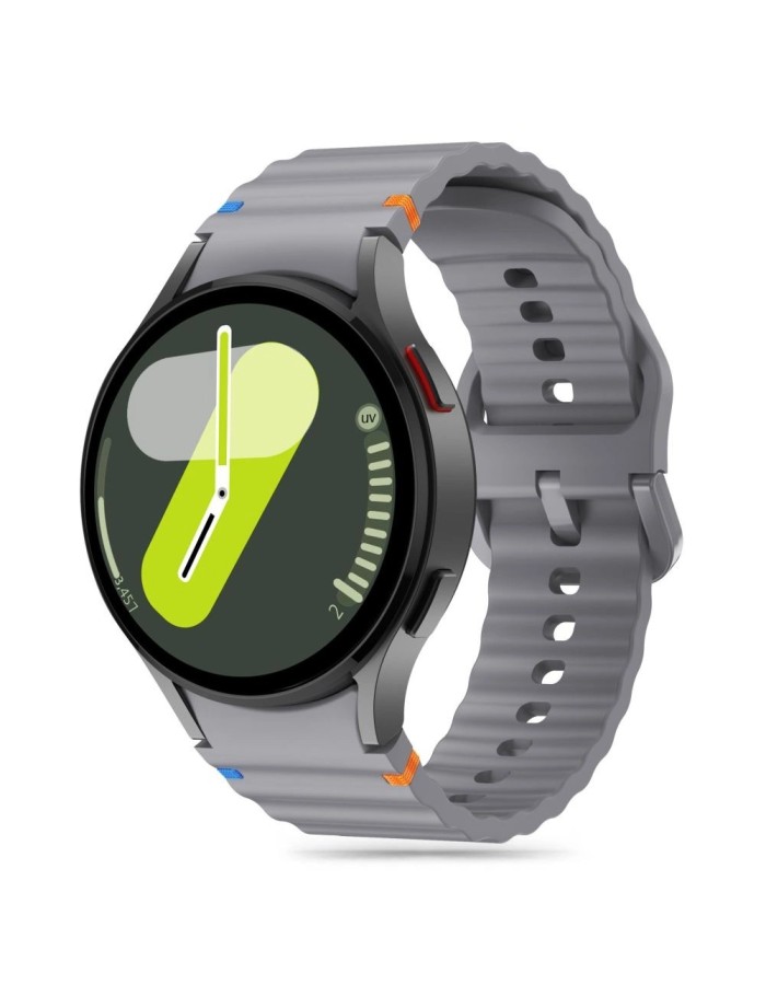 Tech-Protect Silicone Sport Strap for Samsung Galaxy Watch 4 / 5 / 5 Pro / 6 / 7 / FE - Gray Tech-Protect Silicone Sport Strap for Samsung Galaxy Watch 4 / 5 / 5 Pro / 6 / 7 / FE - Gray