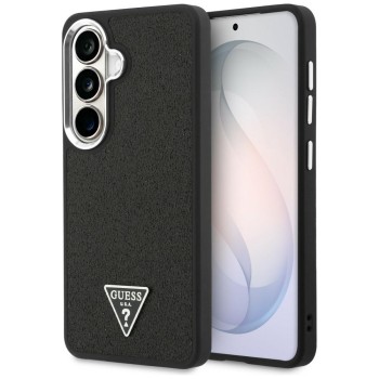 Guess Fixed Glitter Triangle MagSafe case for Samsung Galaxy S26+ - black Guess Fixed Glitter Triangle MagSafe case for Samsung Galaxy S26+ - black