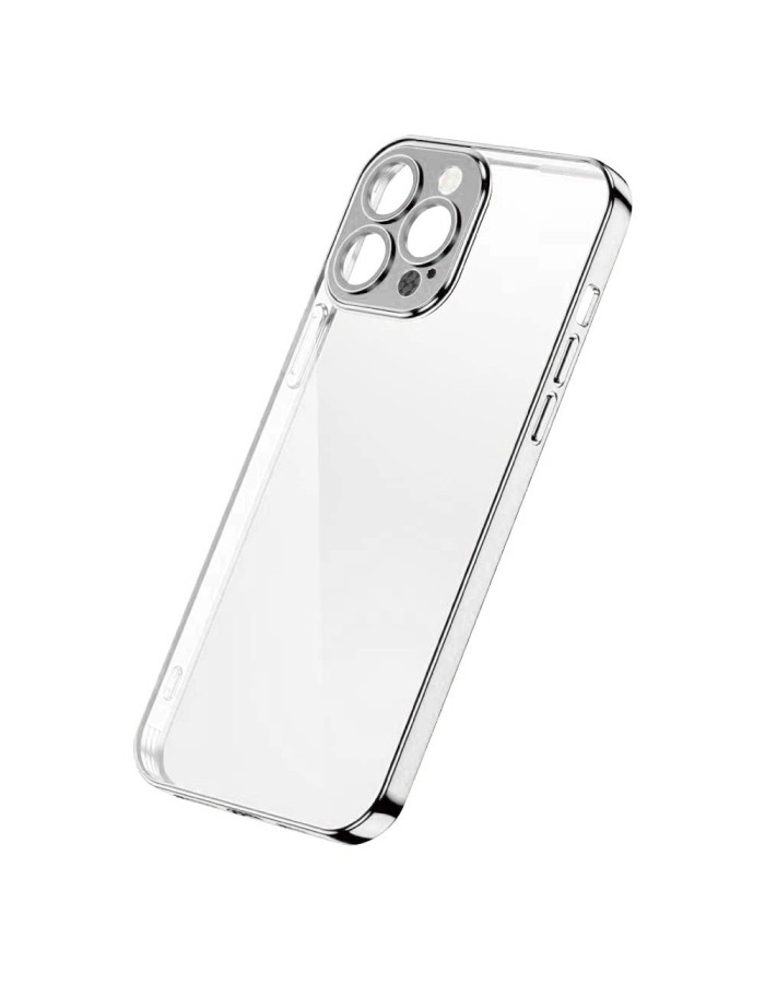 Joyroom Chery Mirror Case Cover for iPhone 13 Pro Metallic Frame Silver (JR-BP908 silver)