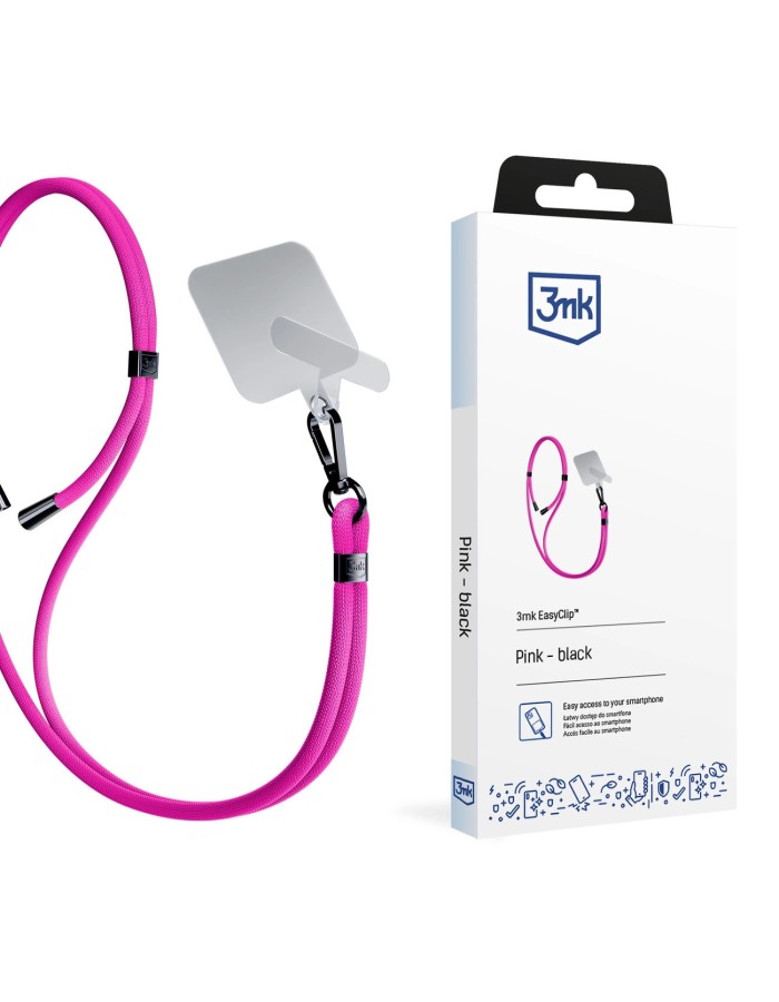 Smartphone Lanyard 3mk EasyClip - Pink