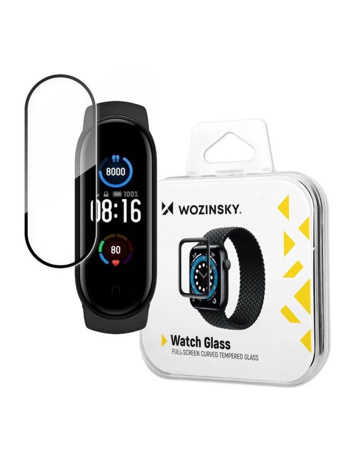 Wozinsky Watch Glass hybrid glass for Xiaomi Mi Band 5 black