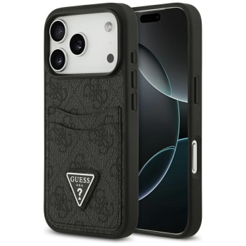 Guess 4G nauble Card Triangle case for iPhone 17 Pro - black Guess 4G nauble Card Triangle case for iPhone 17 Pro - black