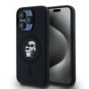 Karl Lagerfeld Silicone Karl&amp;amp;Choupette MagSafe case for iPhone 15 Pro - black