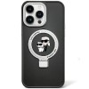 Karl Lagerfeld KLHMP13LHMRSKCK iPhone 13 Pro 6.1" black/black hardcase Ring Stand Karl&amp;amp;Choupette MagSafe