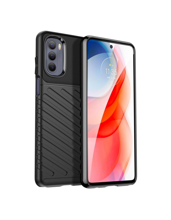 Thunder Case flexible armored cover for Motorola Moto G Stylus 2022 black