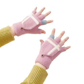 Women's/children's winter telephone gloves - pink Women's/children's winter telephone gloves - pink