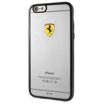 Ferrari Hardcase FEHCP6BK iPhone 6/6S racing shield transparent black Ferrari Hardcase FEHCP6BK iPhone 6/6S racing shield transparent black