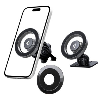 Spigen MFT13 MagSafe Car Holder for Cockpit or Air Vent - Silver